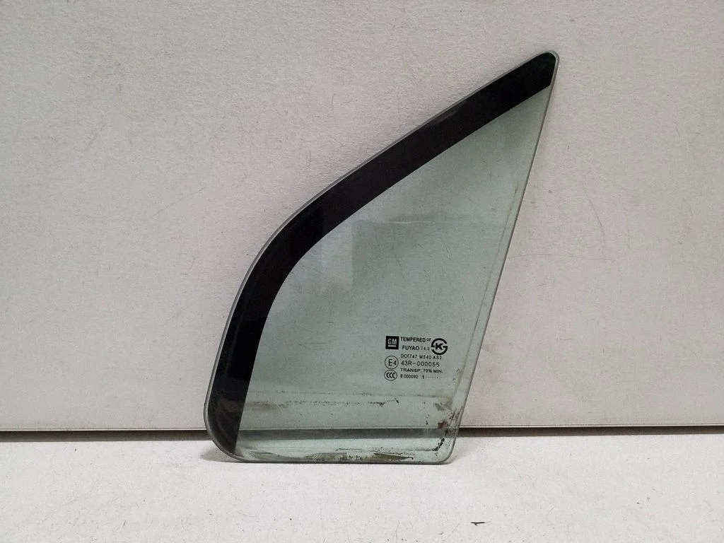 Front door vent window glass four-door – left