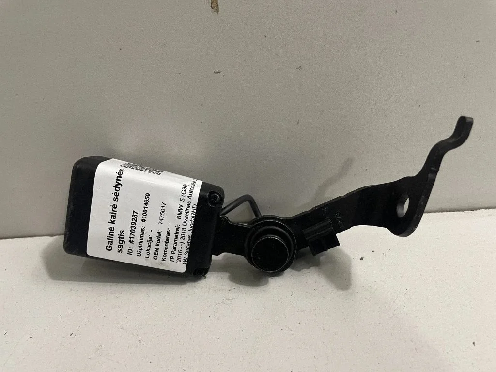 Tagumise turvavöö pannal – BMW 5-seeria G30 G31 G38 (2016-)