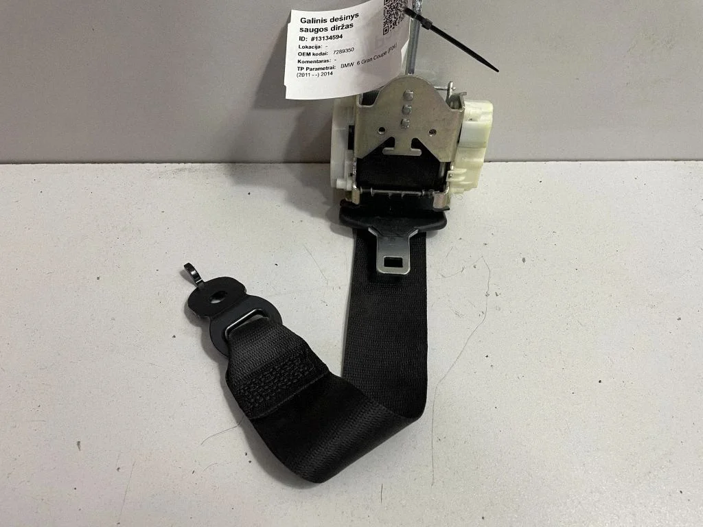 Rear seatbelt – BMW 6 Series F06 Gran coupe (2012-2018)