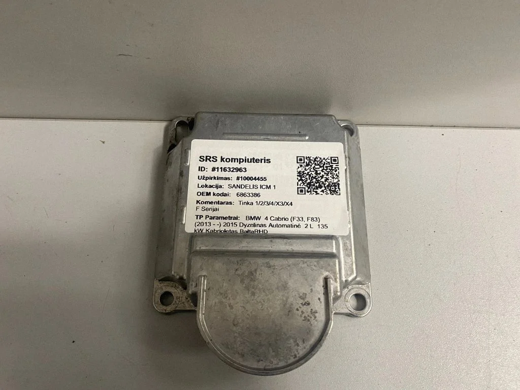 Airbag control unit/module – BMW 4 Series F32 F33 (2013-2020)