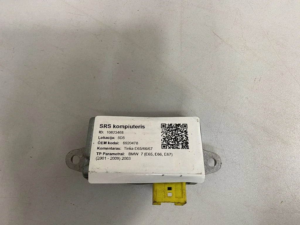 Airbag control unit/module – BMW 7 Series E65 E66 (2001-2008)