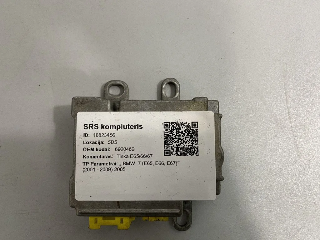 Drošības spilvenu vadības bloks – BMW 7. sērija E65 E66 (2001-2008)