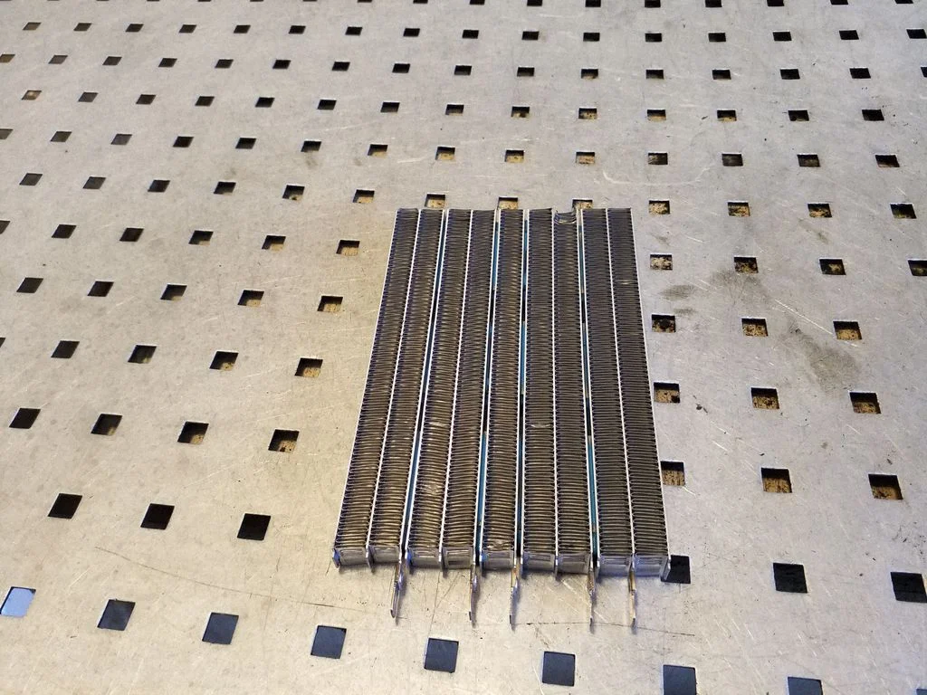 Electric cabin heater radiator