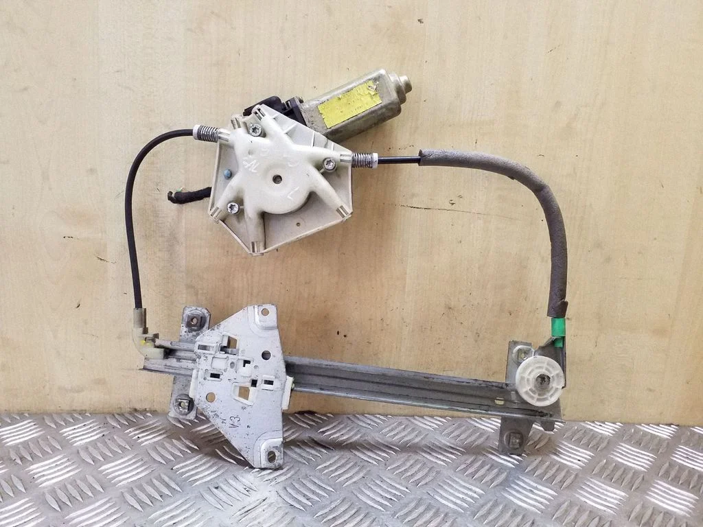 Rear door window regulator with motor – left