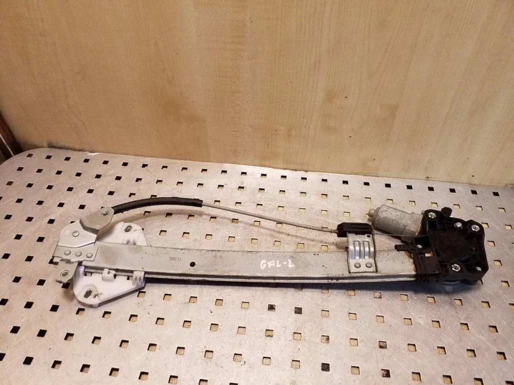 Rear door window regulator with motor – left
