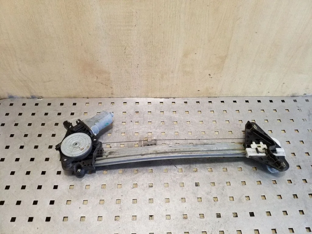 Rear door window regulator with motor – left