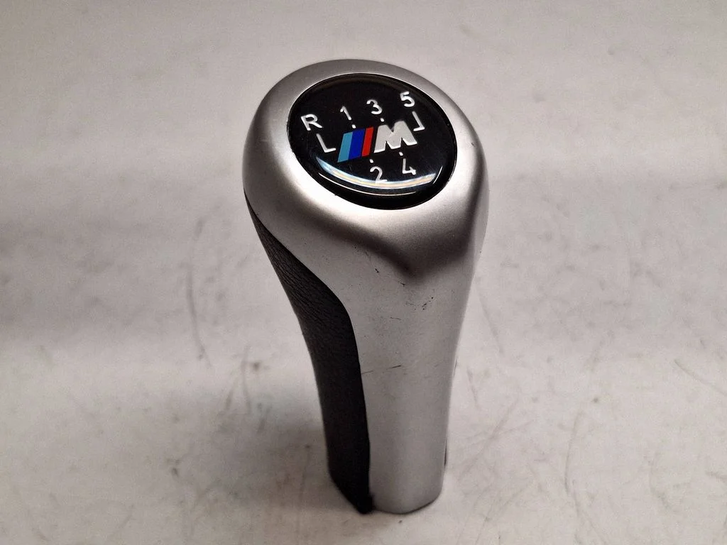 Gear lever shifter trim leather/knob 25117503231