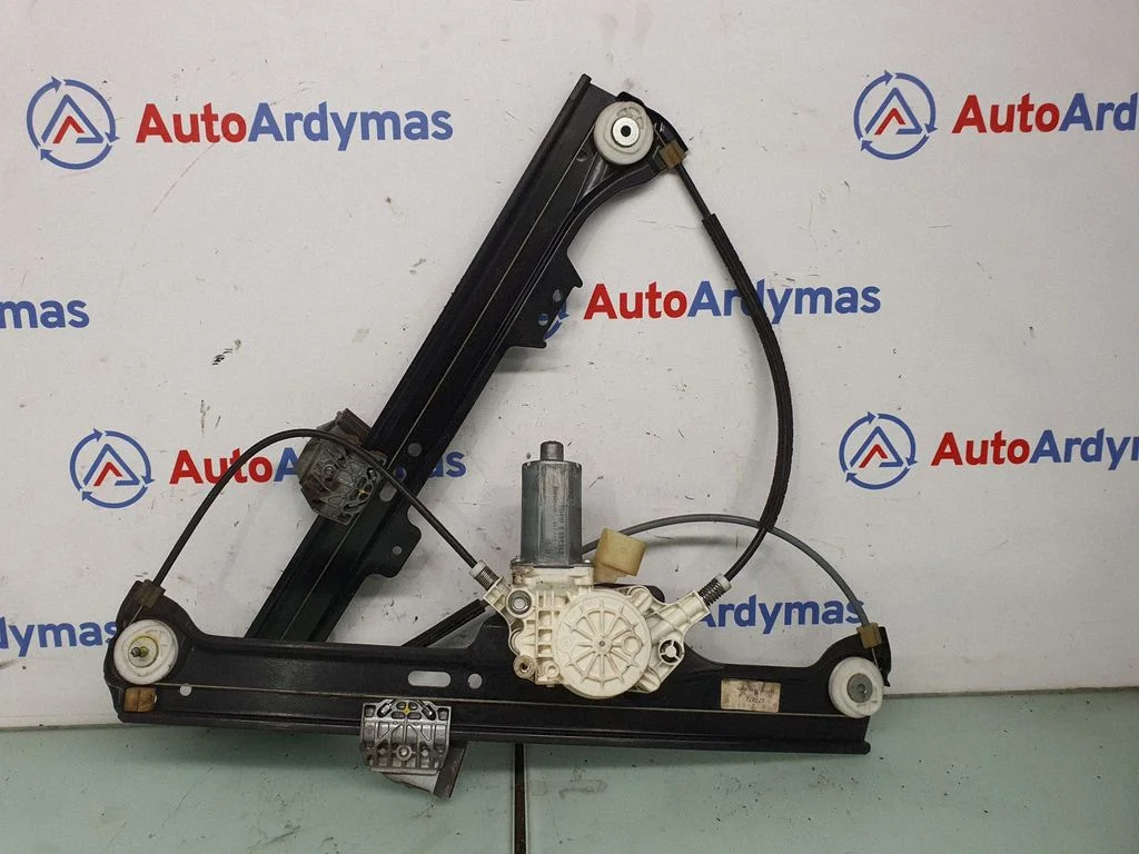 Front door window regulator with motor 7184384