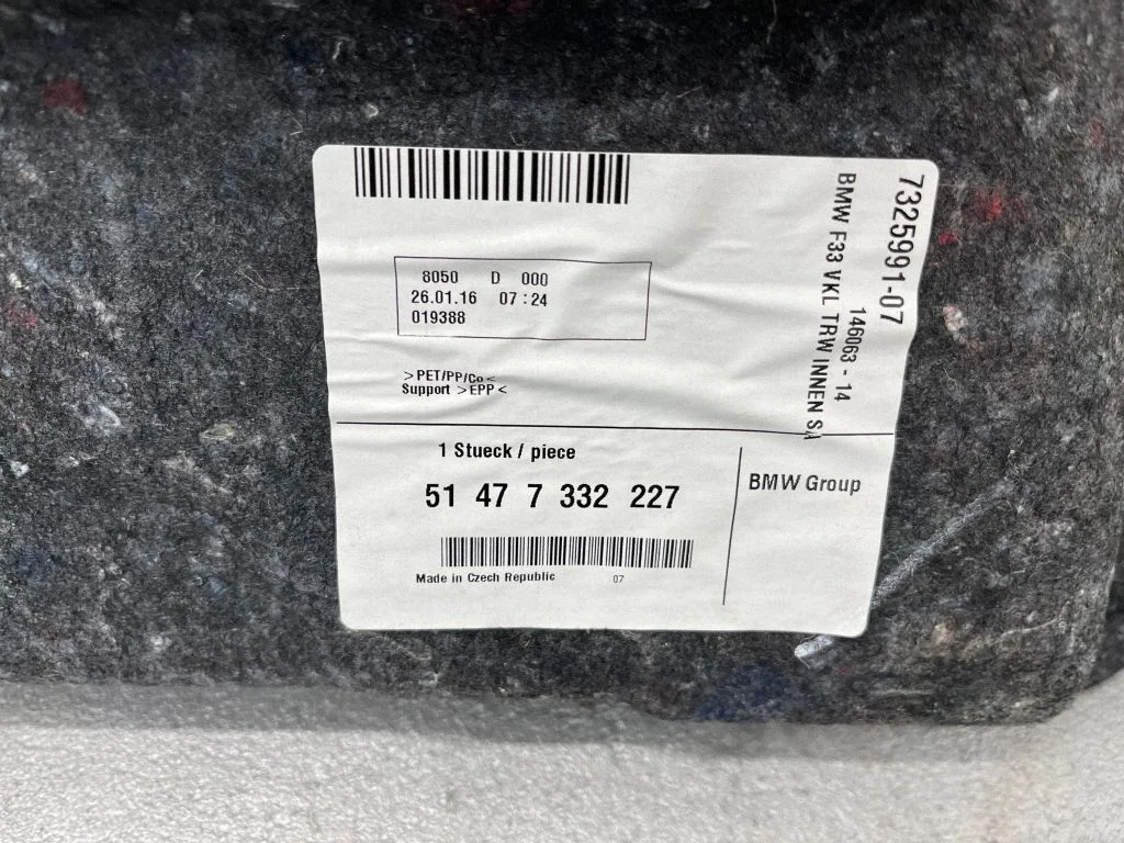 Pozostałe elementy tapicerki bagażnika 7332227