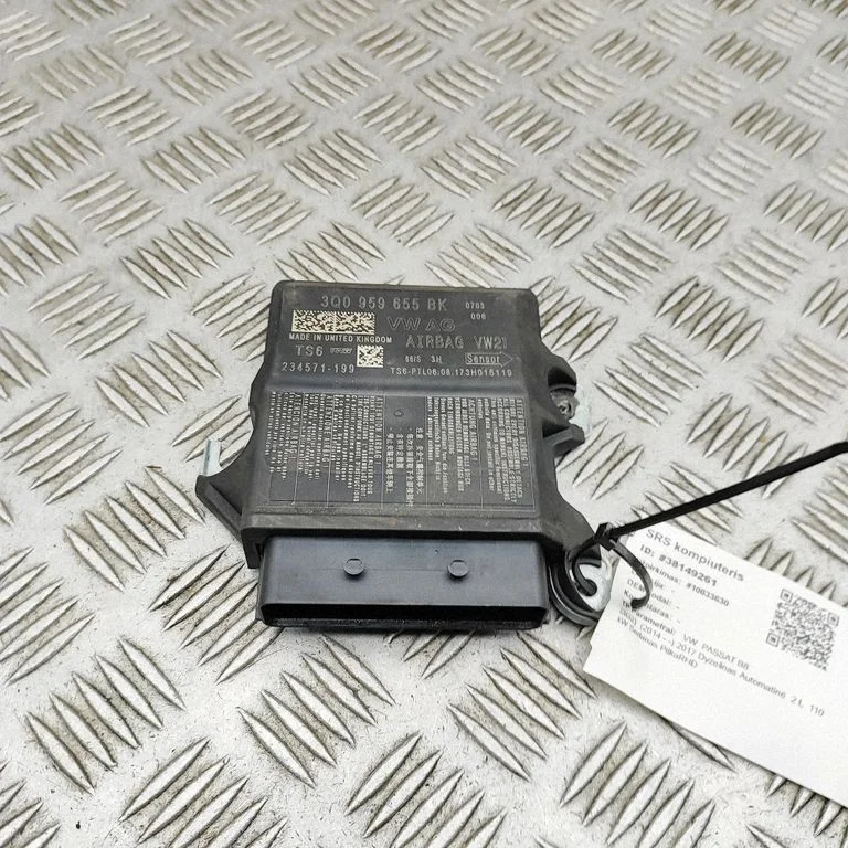 Drošības spilvenu vadības bloks – Volkswagen Passat B7 USA (2012-2019)