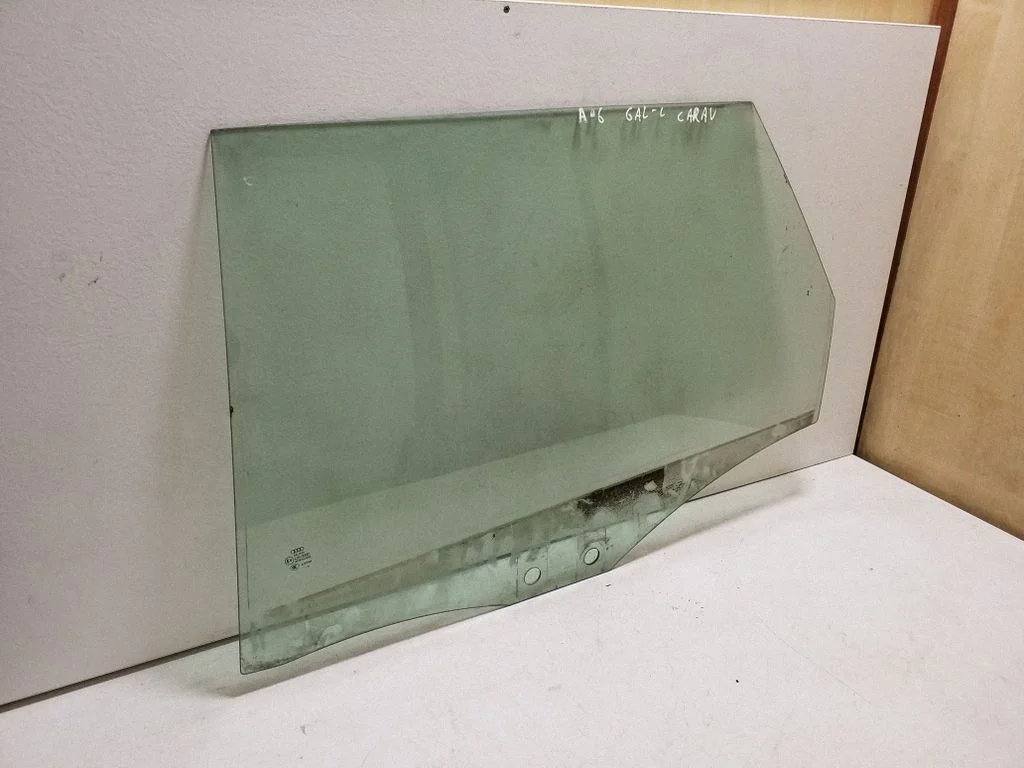 Rear door window glass – left