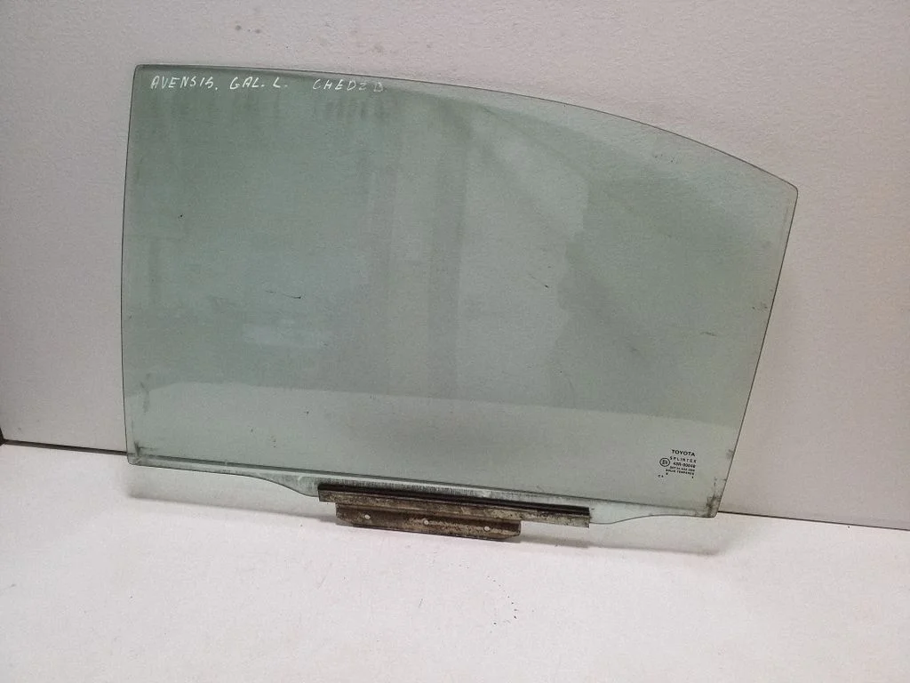 Rear door window glass – left
