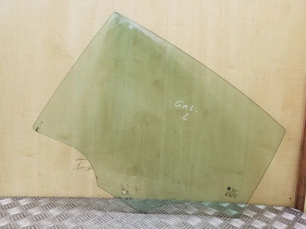 Rear door window glass – left