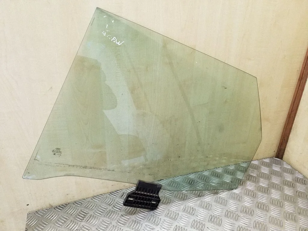 Rear door window glass – left