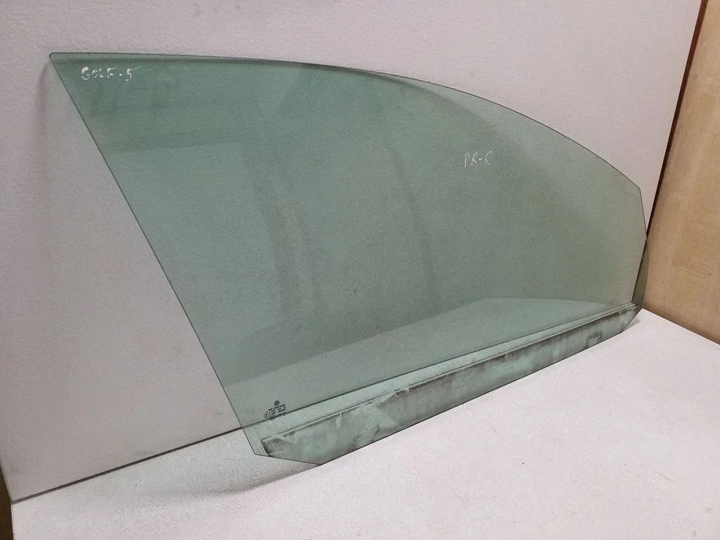 Front door window glass four-door – right