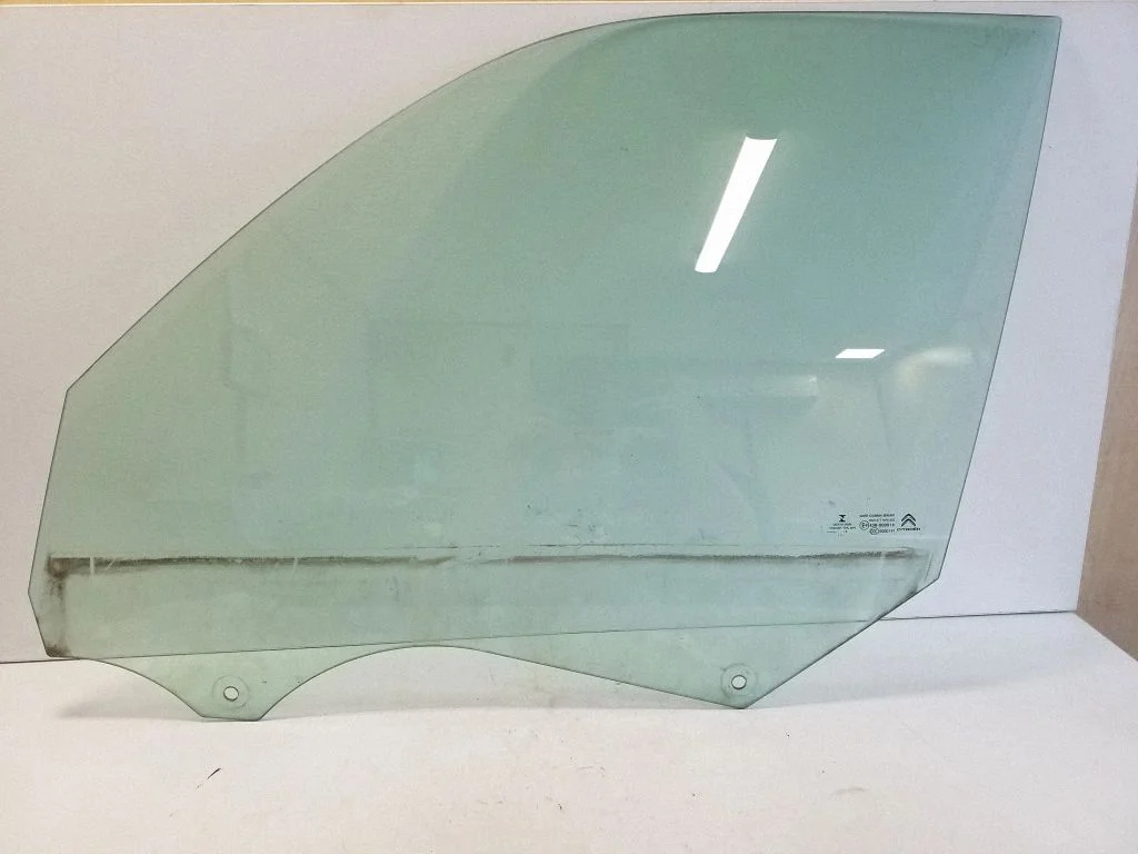 Front door window glass four-door – left