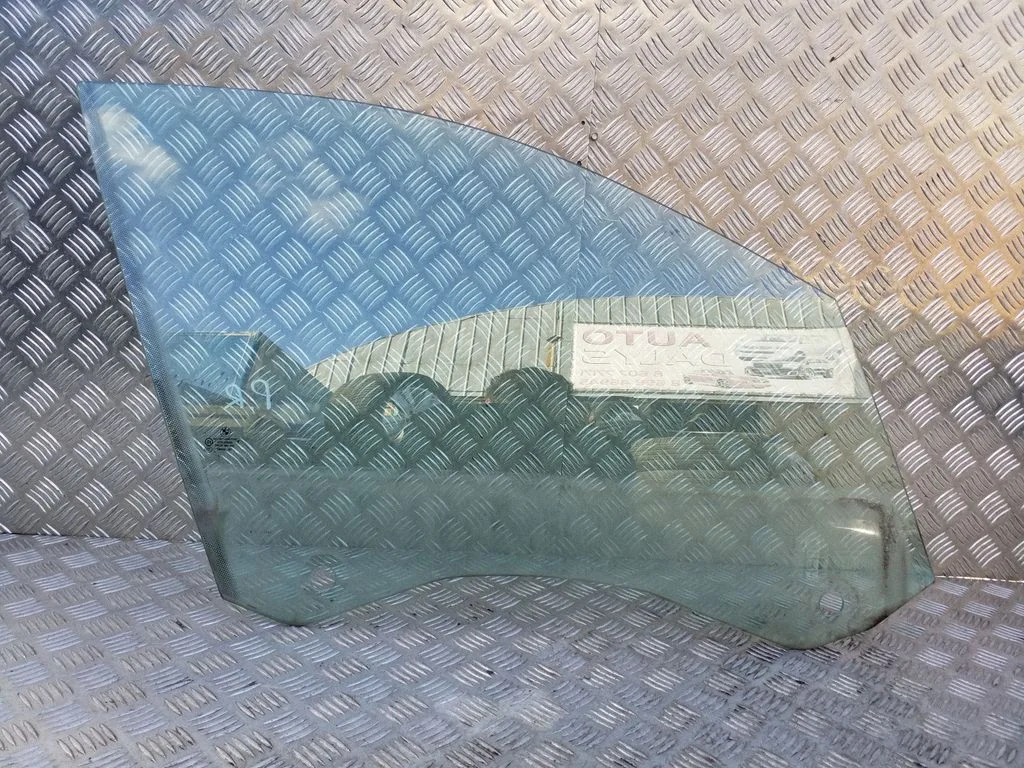 Front door window glass four-door – right