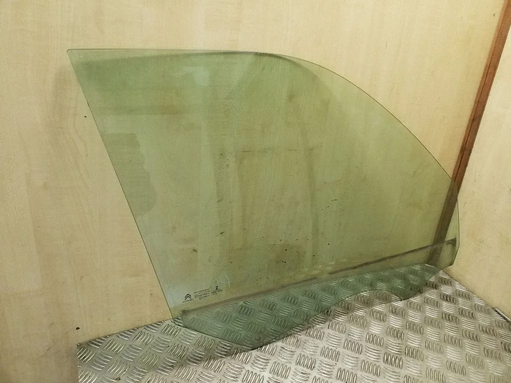 Front door window glass four-door – right