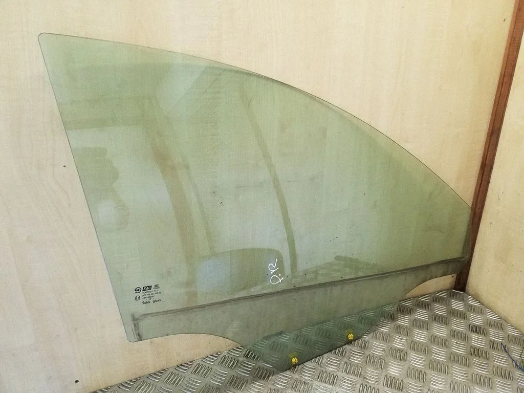 Front door window glass four-door – right