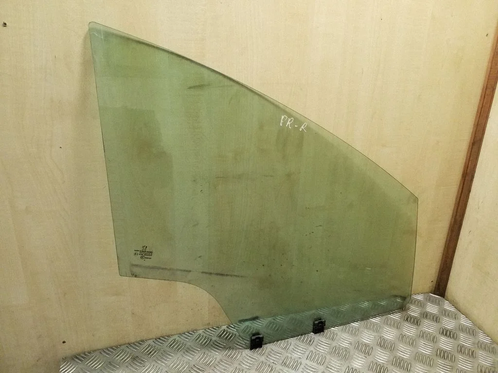 Front door window glass four-door – right