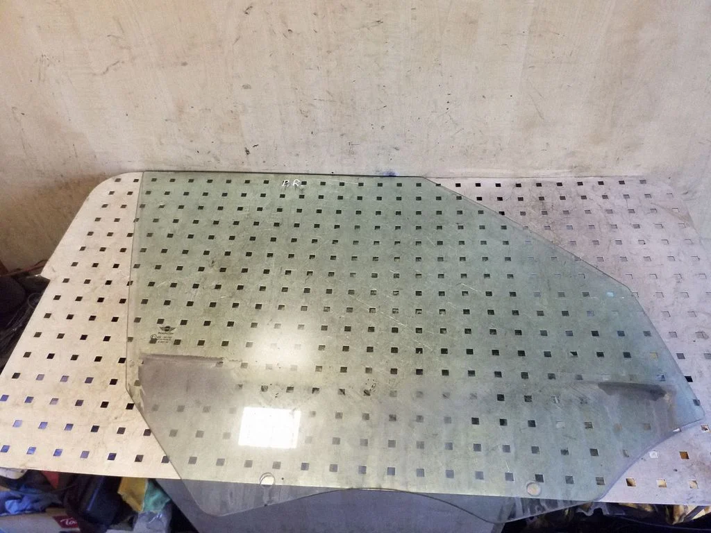 Front door window glass four-door – right