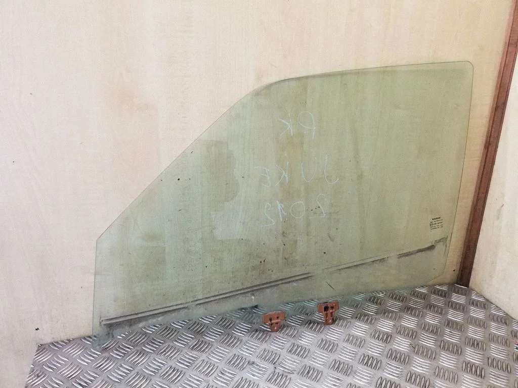 Front door window glass four-door – left