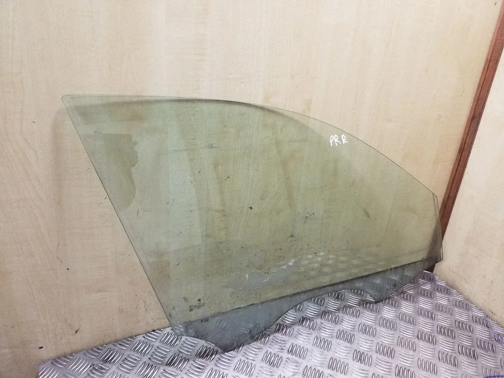 Front door window glass four-door – right