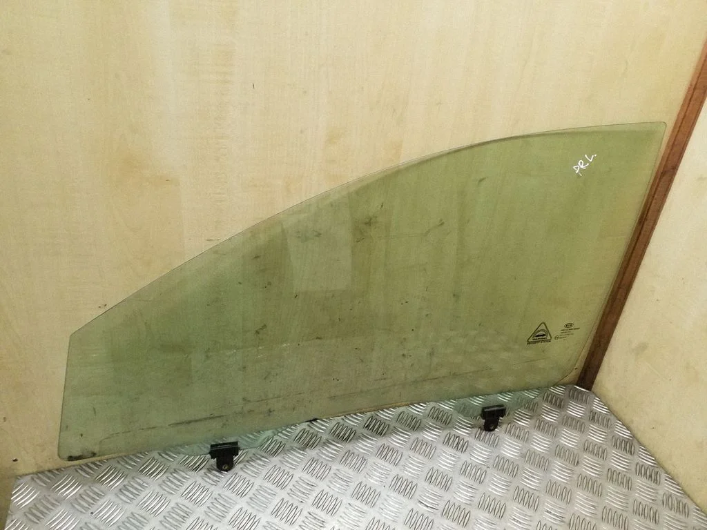 Front door window glass four-door – left