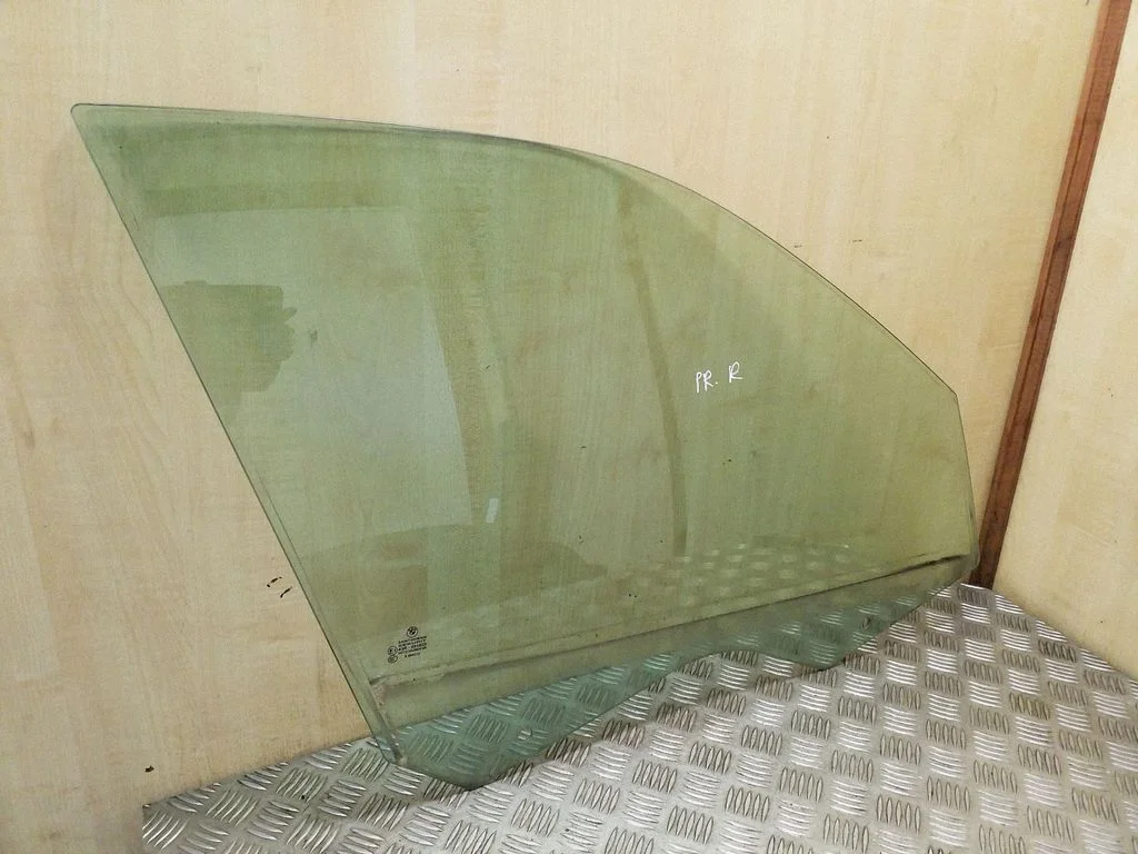 Front door window glass four-door – right