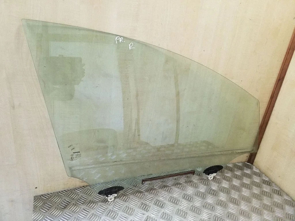 Front door window glass four-door – right