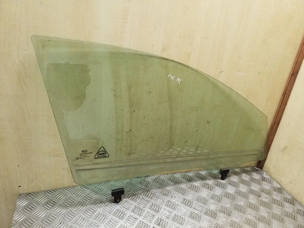 Front door window glass four-door – right