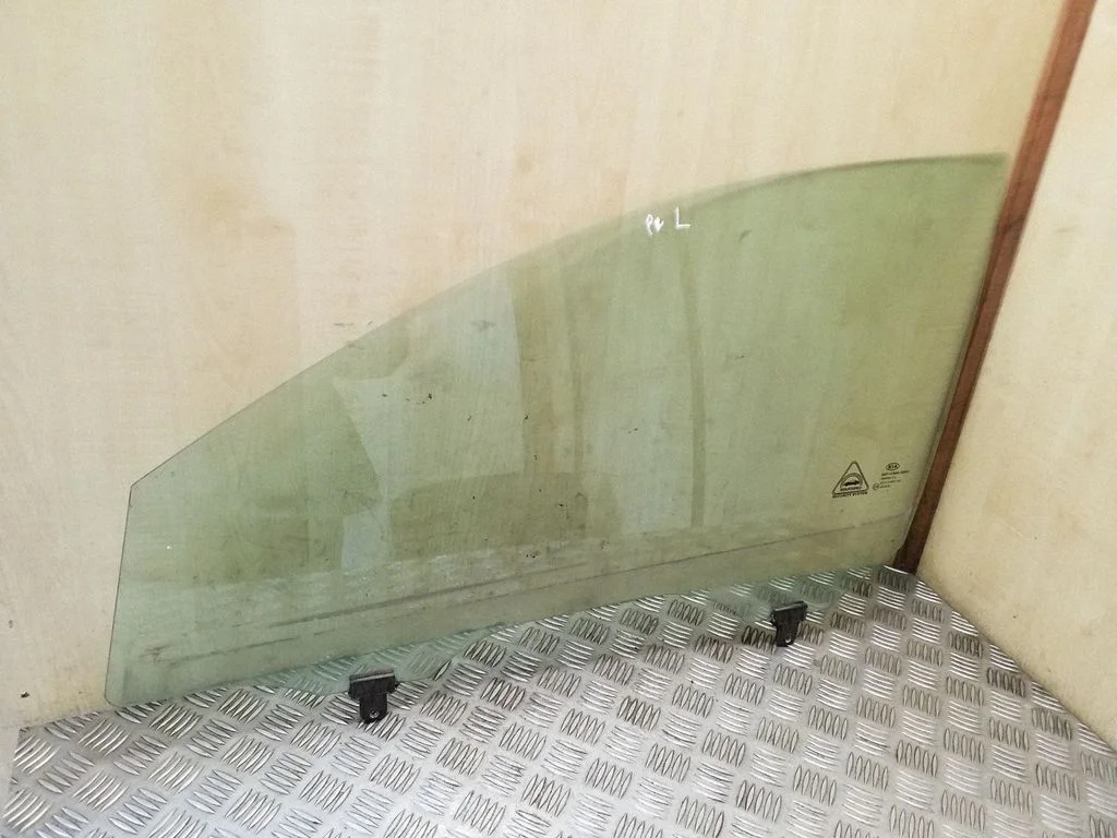 Front door window glass four-door – left