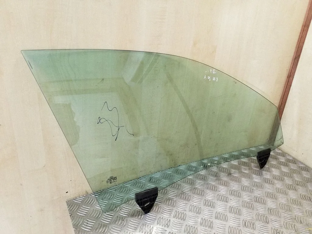 Front door window glass four-door – right