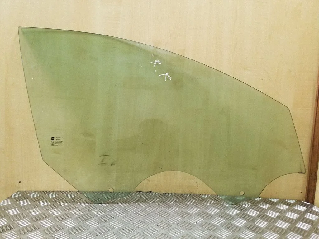 Front door window glass four-door – right