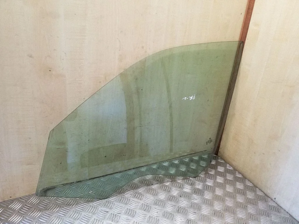 Front door window glass four-door – left