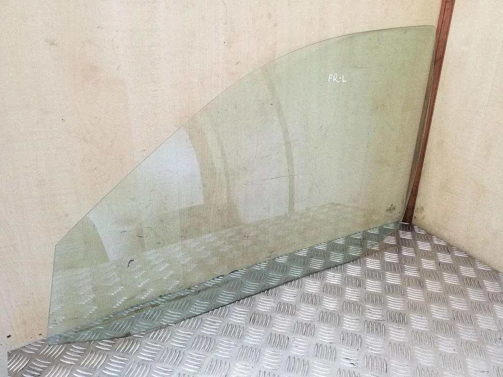 Front door window glass four-door – left