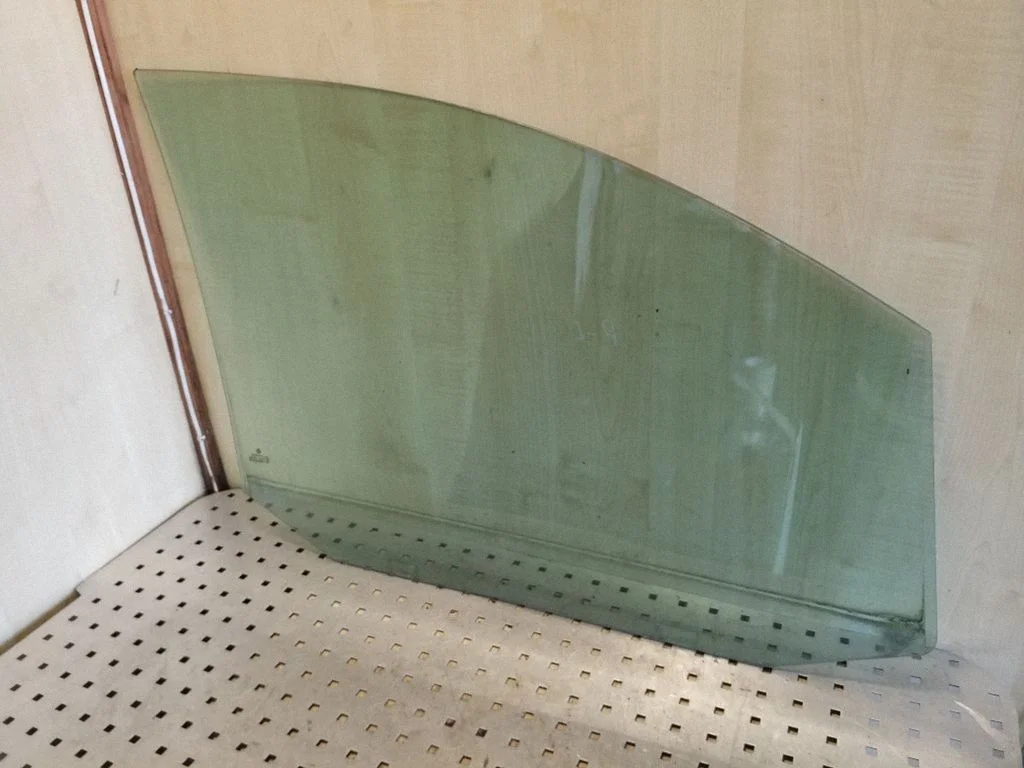 Front door window glass four-door – left