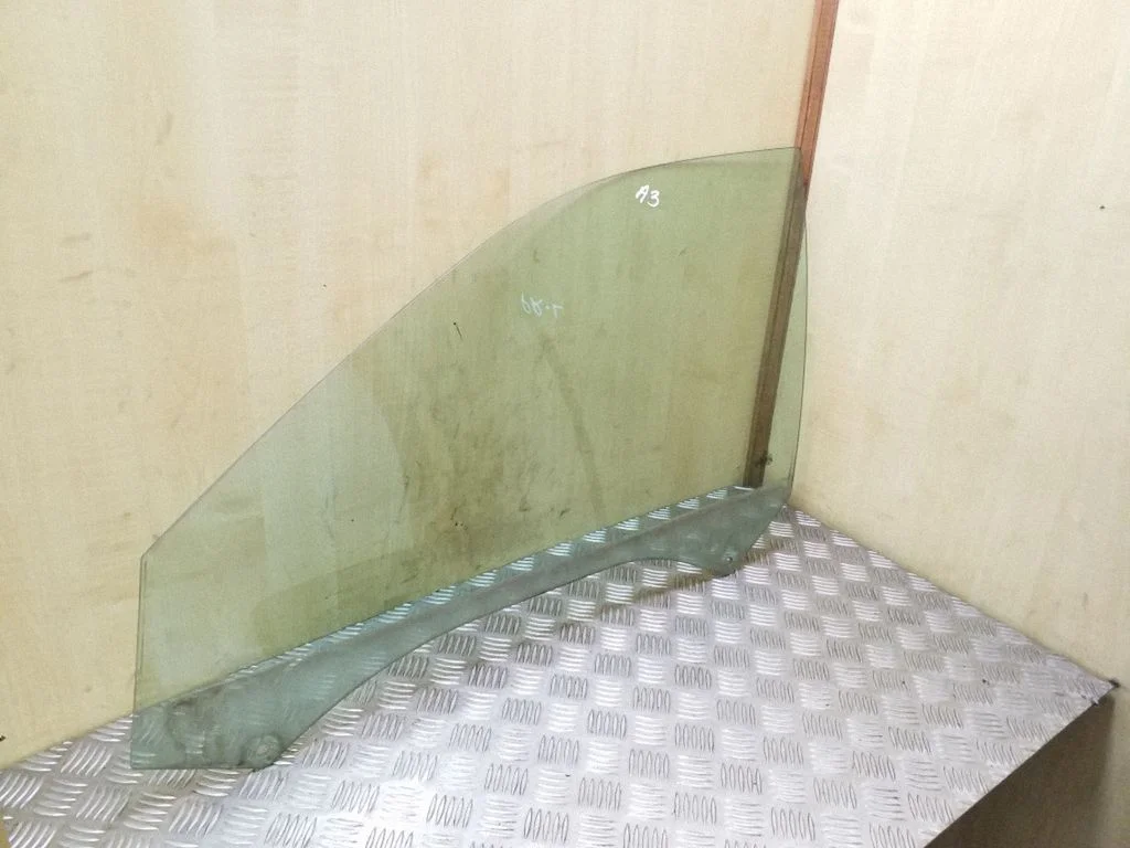 Front door window glass four-door – left