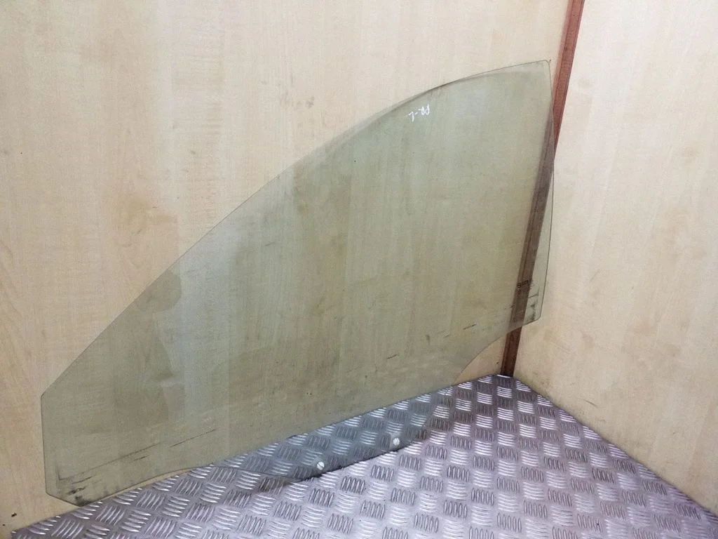 Front door window glass four-door – left