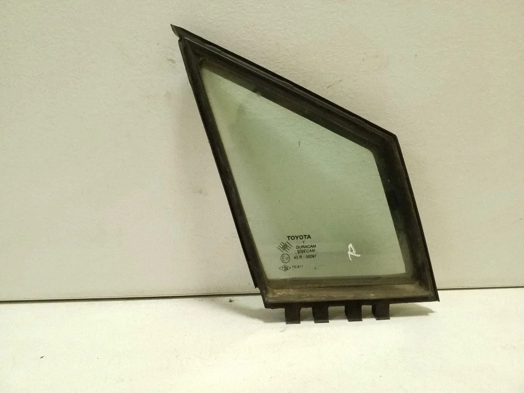 Front door vent window glass four-door – right