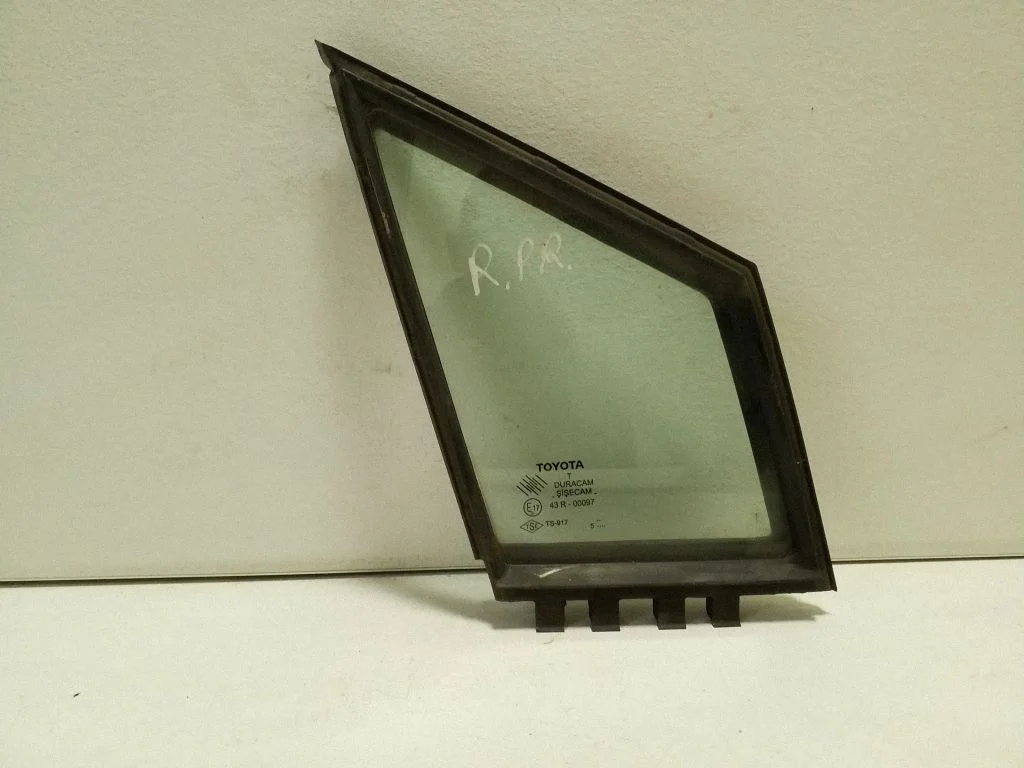 Front door vent window glass four-door – right