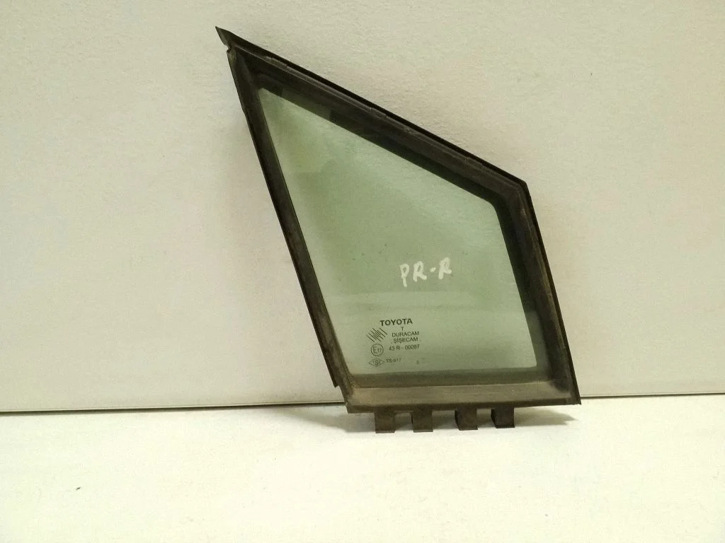Front door vent window glass four-door – right