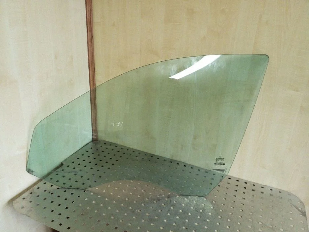 Front door window glass four-door – left