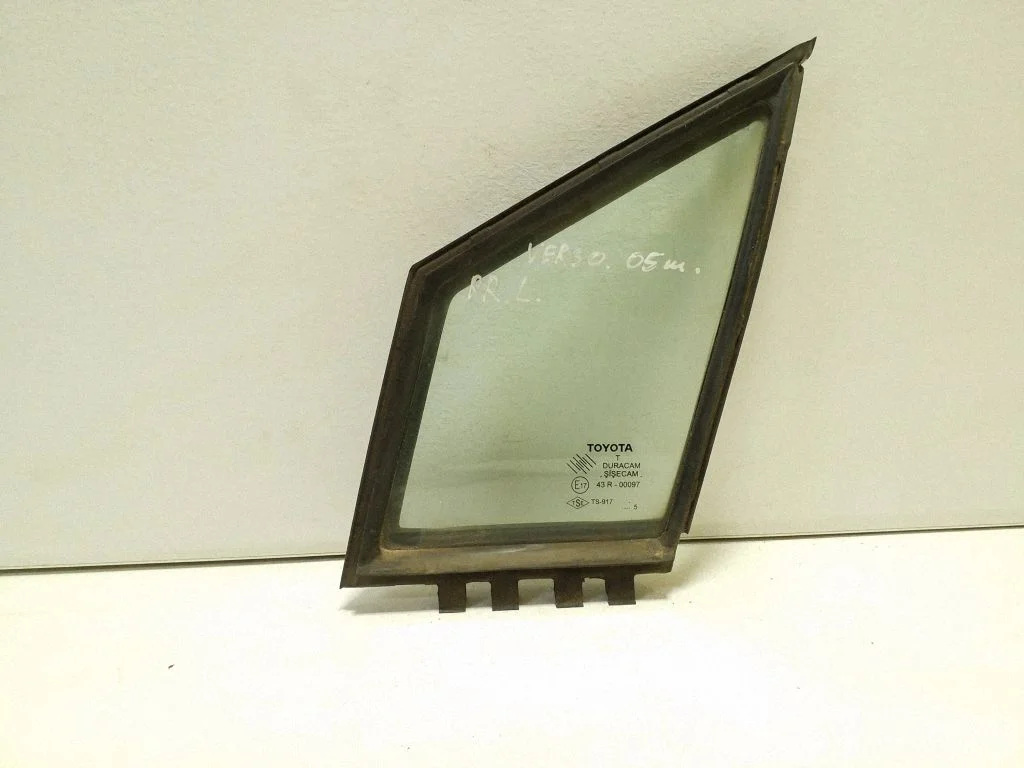 Front door vent window glass four-door – left