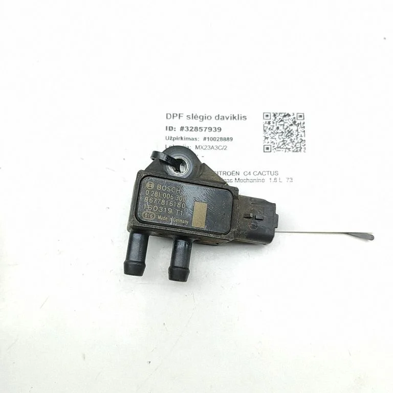 Exhaust gas pressure sensor – Citroen C4 Grand Picasso (2013-2018)
