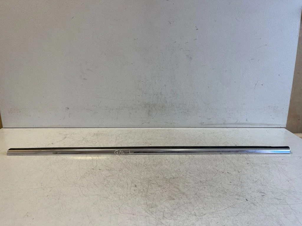 Rear door glass trim molding – left