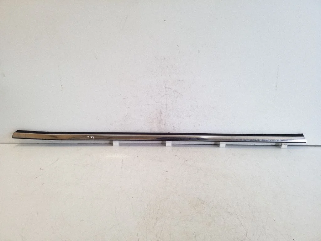 Rear door glass trim molding – left