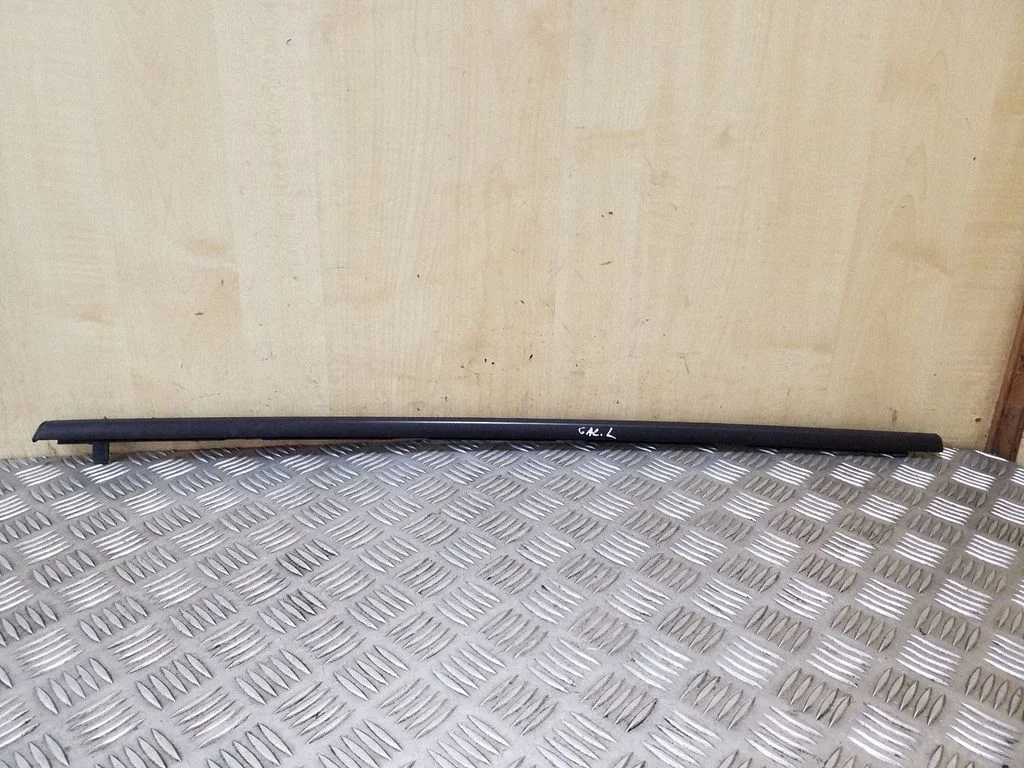 Rear door glass trim molding – left