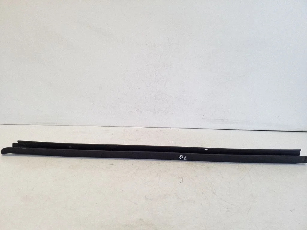 Front door glass trim molding