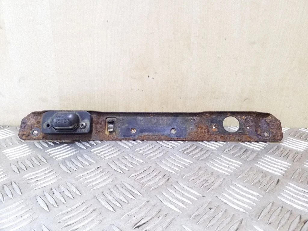 Trunk door license plate light bar